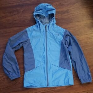 NWOT The North Face Girls Blue Rain Jacket Size Large 14/16